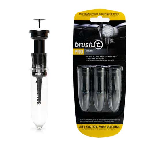 New Brush-t Driver Premium Plastic Golf Tees (3 Pack)