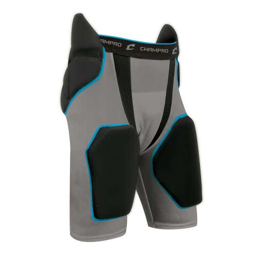 New Champro Tri-flex 5-pad Integrated Girdle Black Adult Lg