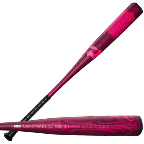 New Demarini Voodoo One Pink Bb24 High School Bat 33" -3 Drop