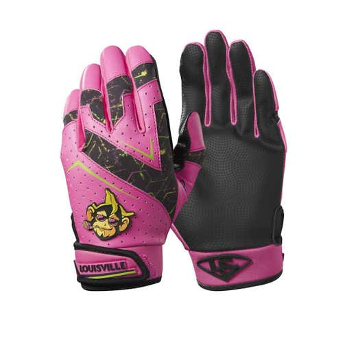 New Louisville Slugger Monkey Party Animals Batting Glove Youth Medium