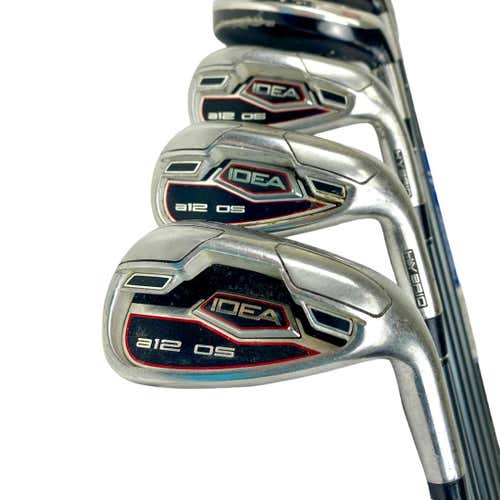 Used Adams Golf Idea A12 Os Men's Right Iron Hybrid Set 4h-9i Senior Flex Graphite Shaft