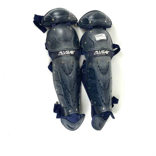 Used All-star Lg1216ps Catcher's Leg Guards Intermediate