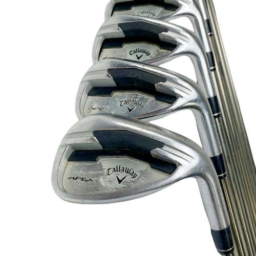 Used Callaway Apex Forged Men's Right Iron Set 4i-aw Senior Flex Graphite Shaft