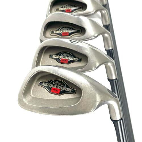 Used Callaway Big Bertha 1996 Men's Right Iron Set 2i-sw Stiff Flex Graphite Shaft