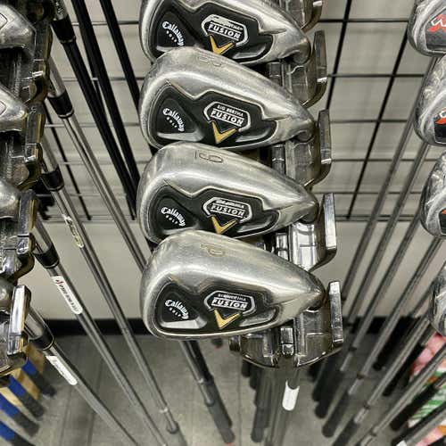 Used Callaway Big Bertha Fusion Men's Right Iron Set 4i-pw Regular Flex Graphite Shaft