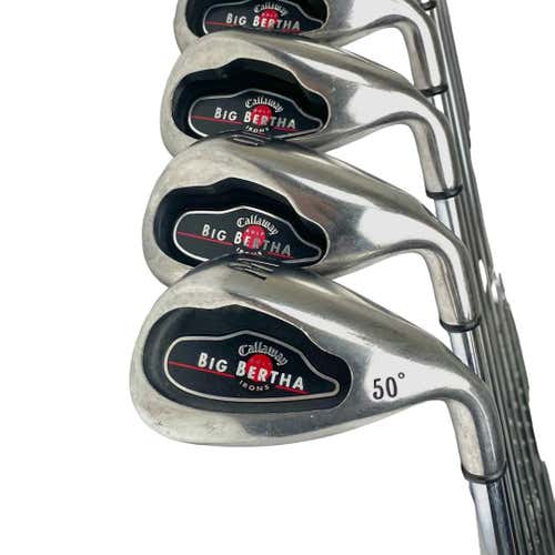 Used Callaway Big Bertha Men's Right Iron Set 4i-gw Uniflex Steel Shaft