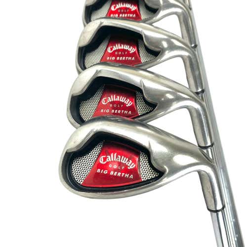 Used Callaway Big Bertha Men's Right Iron Set 4i-sw Uniflex Steel Shaft