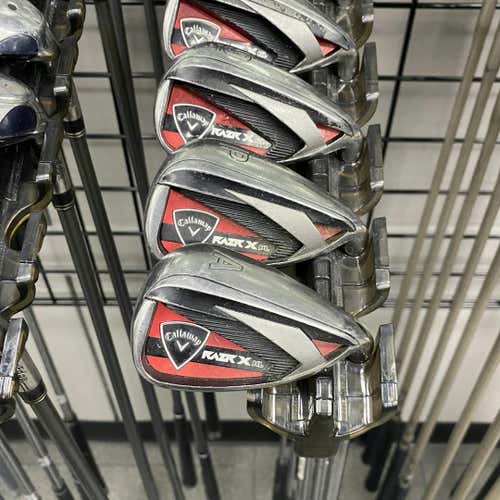 Used Callaway Razr X Hl Men's Right Iron Set 6i-aw Uniflex Steel Shaft