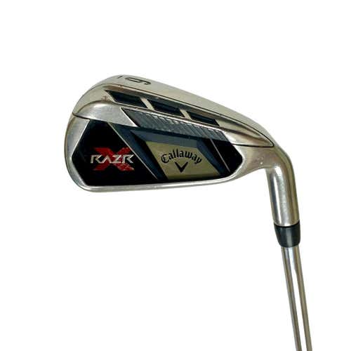 Used Callaway Razr X Men's Right 6 Iron Regular Flex Steel Shaft