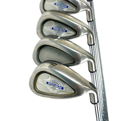 Used Callaway Steelhead X-14 Men's Right Iron Set 3i-pw Stiff Flex Steel Shaft