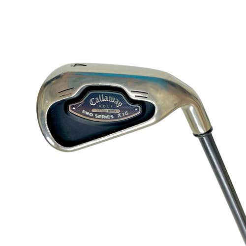 Used Callaway Steelhead X16 Pro Series Men's Right 4 Iron Stiff Flex Graphite Shaft