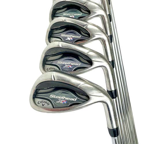 Used Callaway Steelhead Xr Men's Right Iron Set 5i-aw Regular Flex Steel Shaft