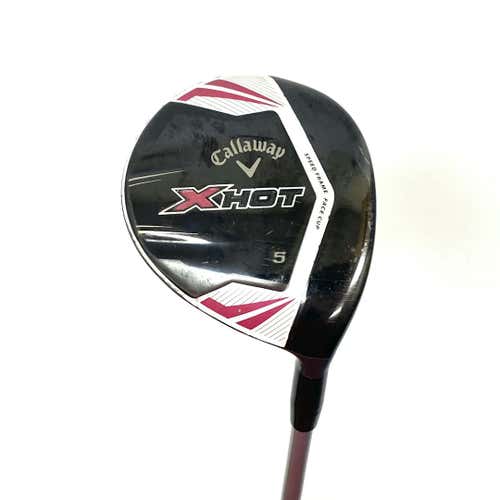 Used Callaway X Hot 2013 Women's Right 5 Wood Ladies Flex Graphite Shaft