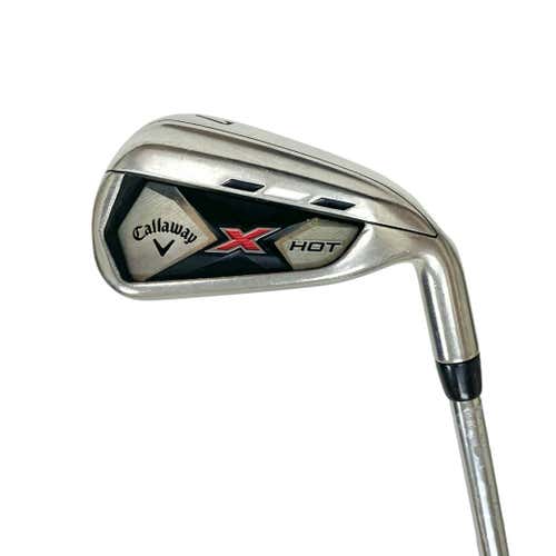 Used Callaway X Hot Men's Right 7 Iron Stiff Flex Steel Shaft