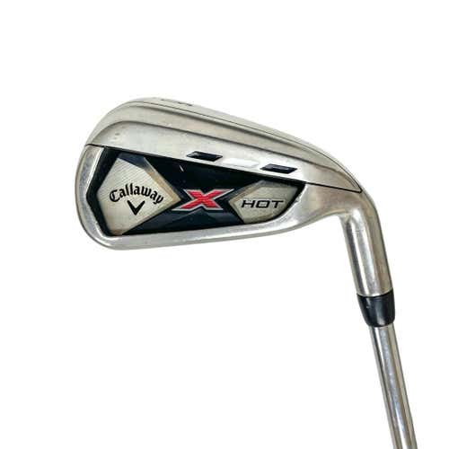 Used Callaway X Hot Men's Right 6 Iron Stiff Flex Steel Shaft