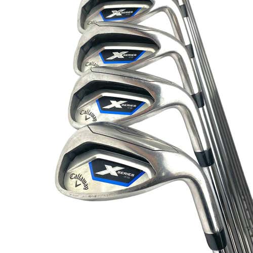 Used Callaway X Series 416 Men's Right Iron Set 4i-aw Uniflex Steel Shaft