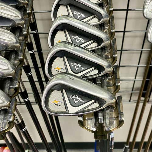 Used Callaway X2 Hot Men's Right Iron Set 5i-pw Stiff Flex Graphite Shaft