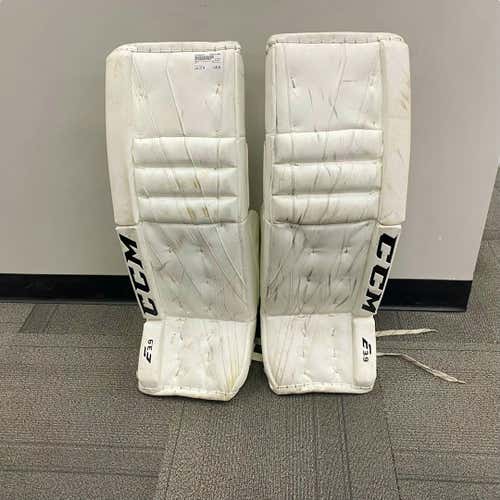 Used Ccm E 3.9 Goalie Leg Pads 33"+ 1"