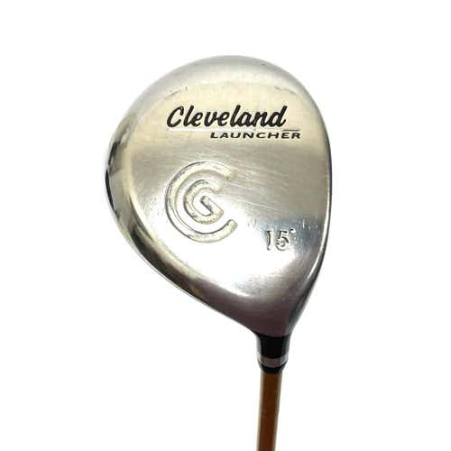 Used Cleveland Launcher Men's Right 3 Wood Stiff Flex Graphite Shaft