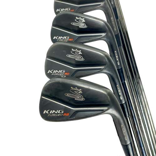 Used Cobra King Forged Mb Men's Right Iron Set 4i-pw Stiff Flex Steel Shaft