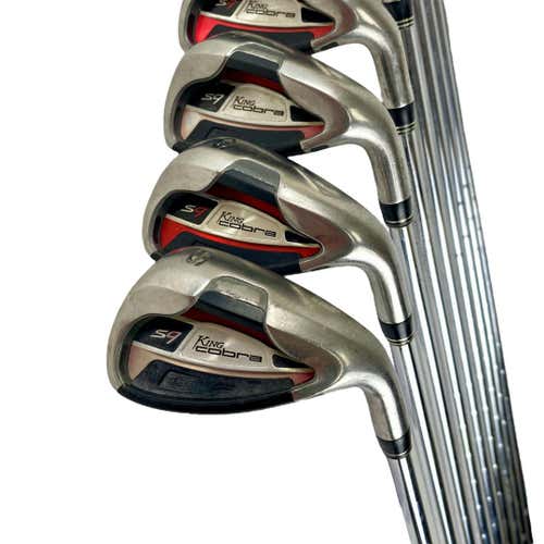 Used Cobra King S9 Men's Right Iron Set 4i-sw Stiff Flex Steel Shaft