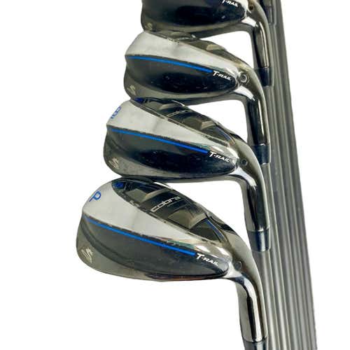 Used Cobra T-rail Men's Right Iron Hybrid Set 5h-pw Regular Flex Graphite Shaft