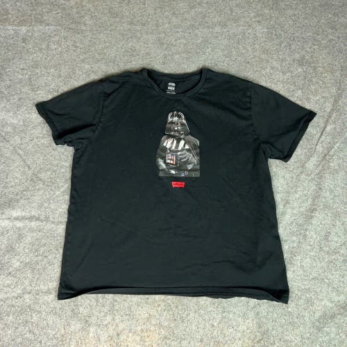 Levis Star Wars Mens Shirt 2XL XXL Black Tee T Darth Vader Casual Everyday Movie