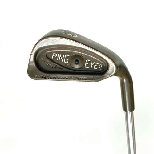 Used Ping Eye 2 Black Dot Men's Right 3 Iron Stiff Flex Steel Shaft