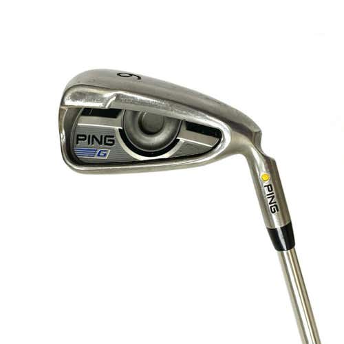 Used Ping G Yellow Dot Men's Right 6 Iron Regular Flex Steel Shaft