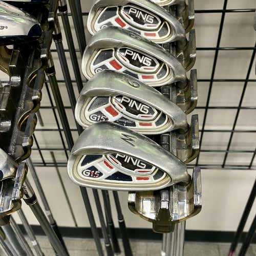 Used Ping G15 Black Dot Men's Right Iron Set 3i-pw Regular Flex Steel Shaft