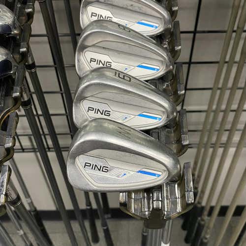 Used Ping I Black Dot 2015 Men's Right Iron Set 5i-pw Stiff Flex Steel Shaft