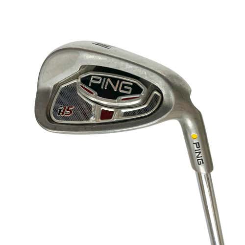 Used Ping I15 Yellow Dot Men's Right Pitching Wedge Stiff Flex Steel Shaft