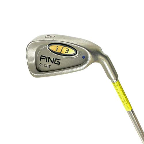 Used Ping I3 O-size Blue Dot Men's Right 8 Iron Stiff Flex Steel Shaft