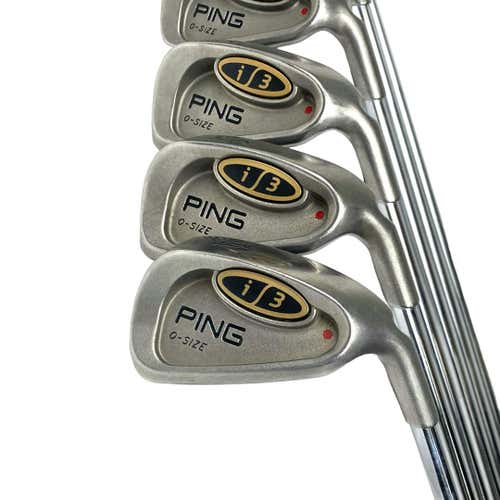 Used Ping I3 O-sized Red Dot Men's Right Iron Set 5i-pw Regular Flex Steel Shaft