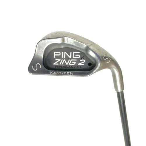 Used Ping Zing 2 Black Dot Men's Right Sand Wedge Stiff Flex Graphite Shaft