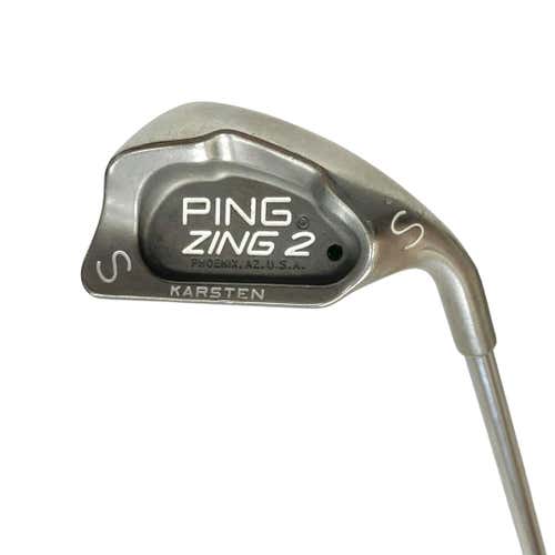 Used Ping Zing 2 Black Dot Men's Right Sand Wedge Stiff Flex Steel Shaft