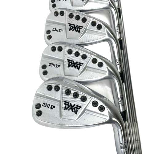 Used Pxg 0311 Xp Gen3 Men's Right Iron Set 4i-pw Stiff Flex (6i Is Regular) Steel Shaft