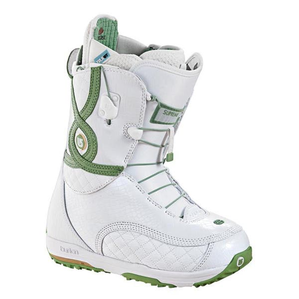 NEW $330 Burton Supreme Womens Snowboard Boots! White & Green Size