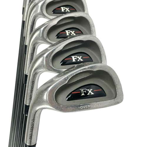 Used Ram Fx Oversize Men's Left Iron Set 3i-pw (no 6 Iron) Regular Flex Graphite Shaft