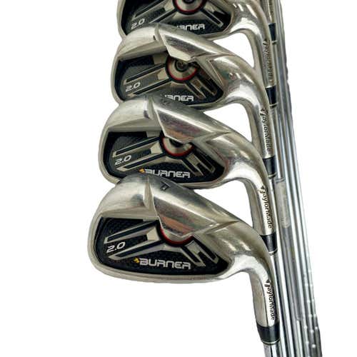 Used Taylormade Burner 2.0 Men's Right Iron Set 4i-pw Regular Flex Steel Shaft