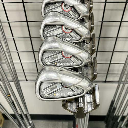 Used Taylormade Burner 2.0 Men's Right Iron Set 4i-aw Regular Flex Steel Shaft