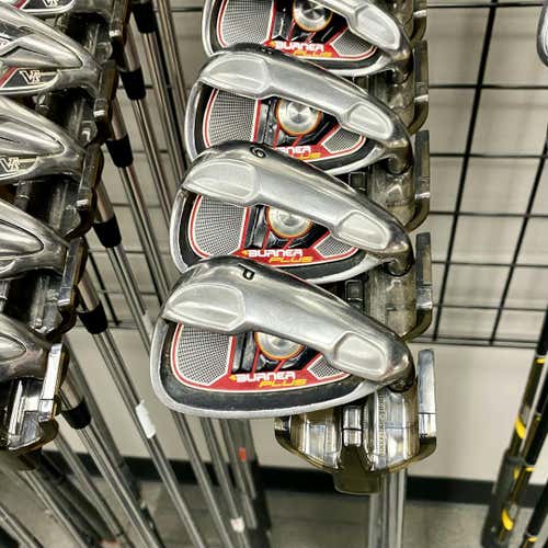 Used Taylormade Burner Plus Men's Right Iron Set 4i-pw Uniflex Steel Shaft