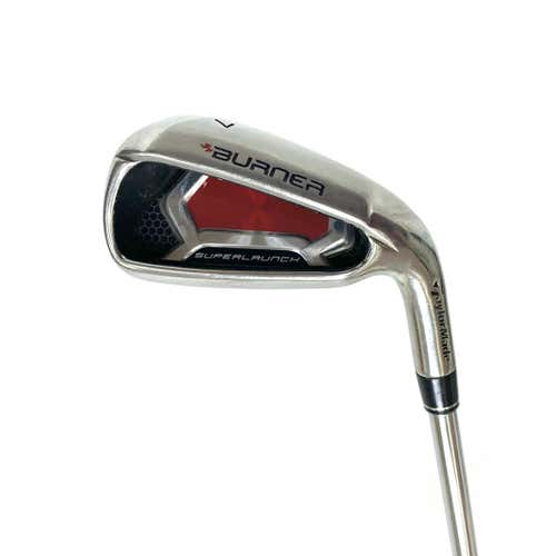 Used Taylormade Burner Superlaunch Men's Right 7 Iron Stiff Flex Steel Shaft