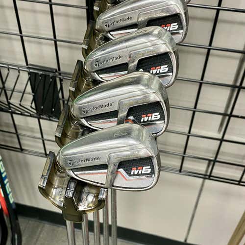 Used Taylormade M6 Men's Left Iron Set 4i-pw Regular Flex Steel Shaft