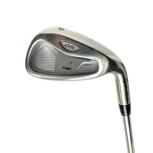 Used Taylormade Rac Os Men's Right 9 Iron Stiff Flex Steel Shaft