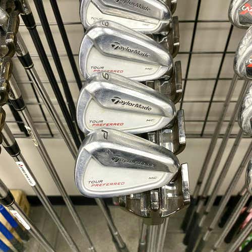 Used Taylormade Tour Preferred Mc Men's Right Iron Set 3i-pw Stiff Flex Steel Shaft