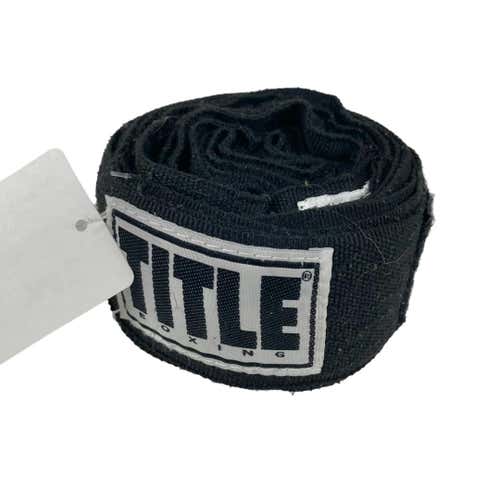 Used Title Boxing Black Hand Wraps Set Of 2