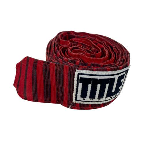 Used Title Boxing Red & Black Hand Wraps Set Of 2