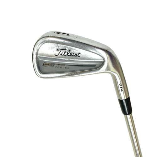 Used Titleist 714 Cb Forged Men's Right 6 Iron Stiff Flex Steel Shaft