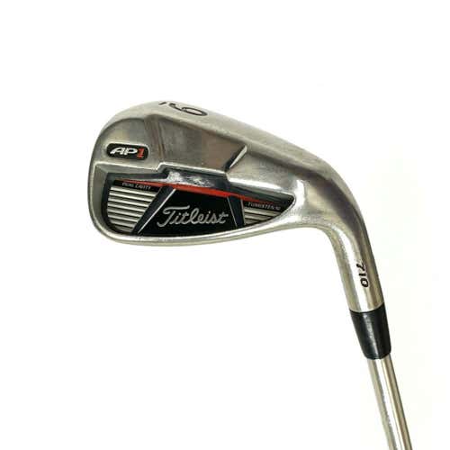 Used Titleist Ap1 710 Men's Right 9 Iron Stiff Flex Steel Shaft